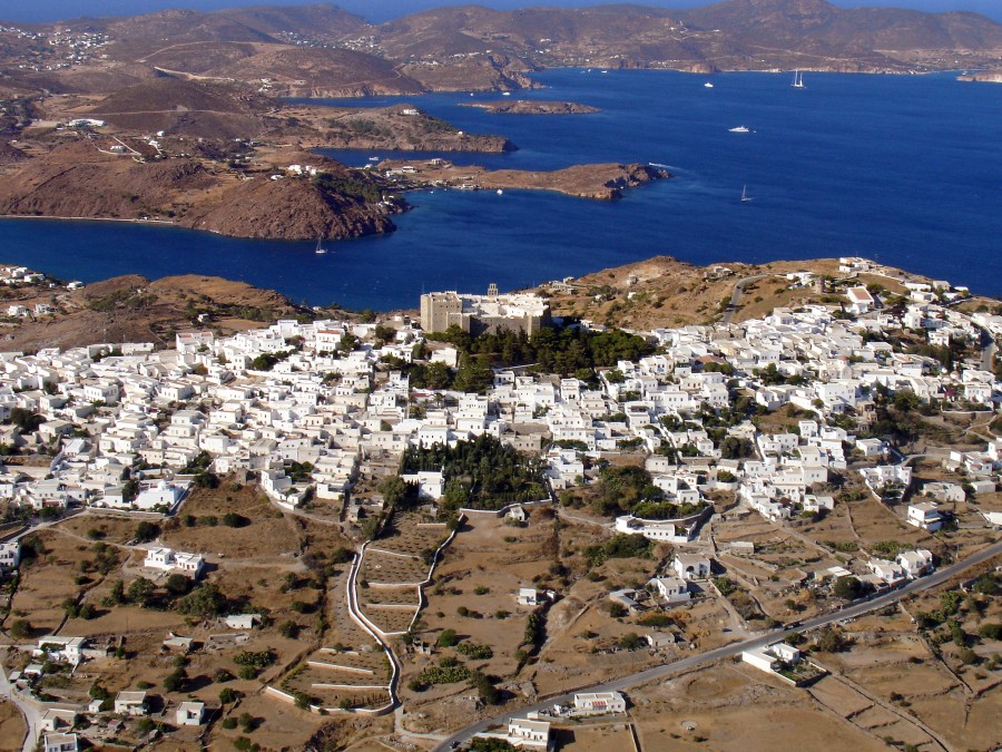 Aerial View of Scala Patmos 