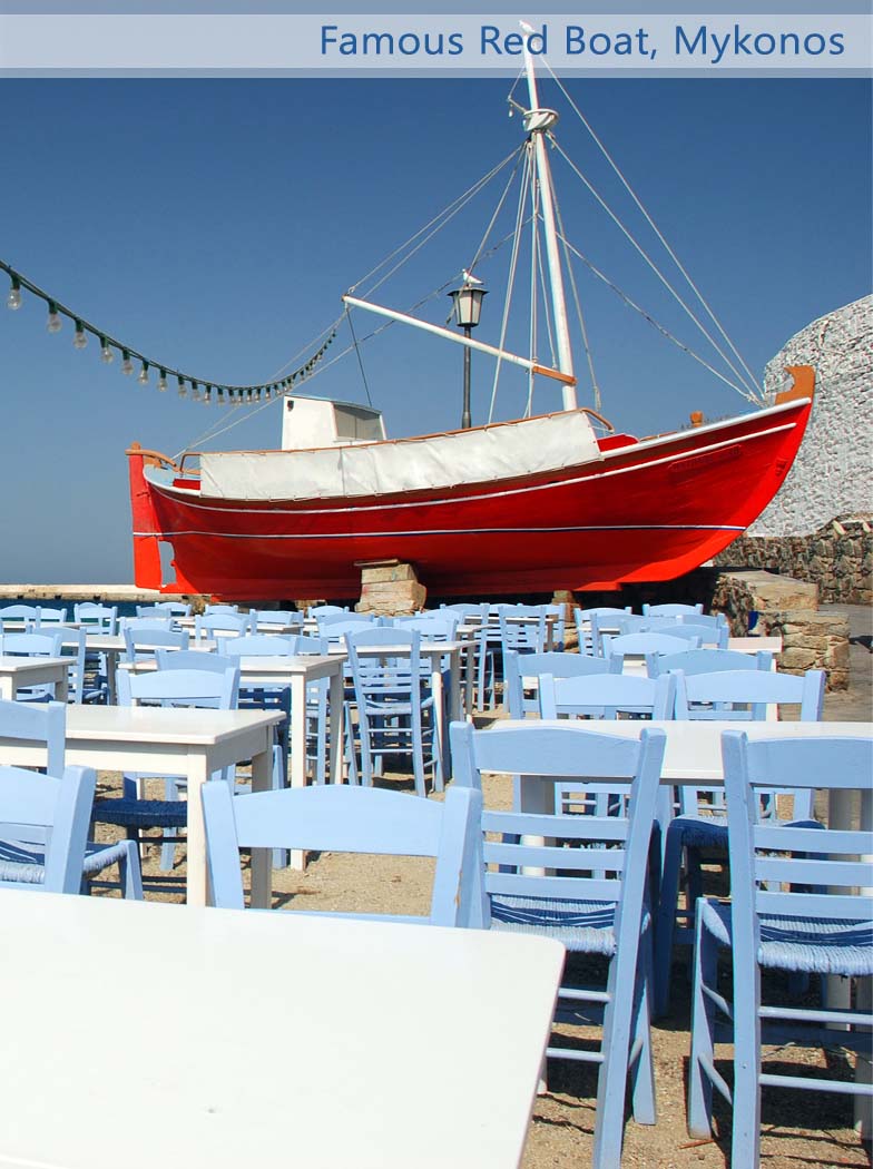 mykonos-red boat